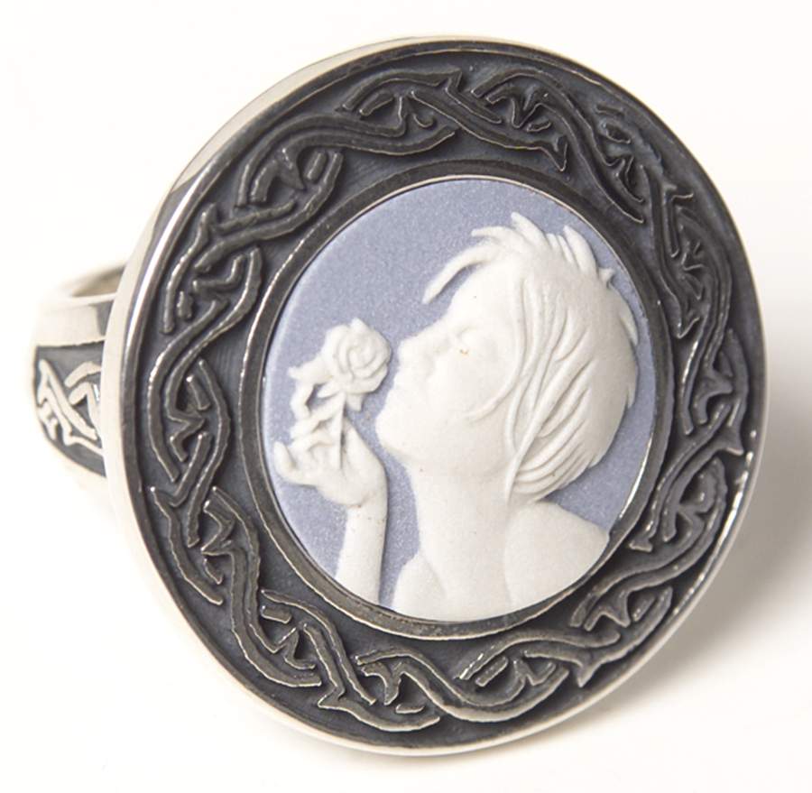 Jasperware Jewelry (Size 7) Sterling Ring by Wedgwood-1