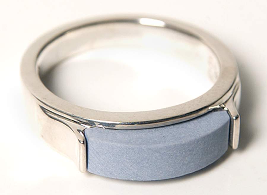 Jasperware Jewelry (Size 6) Sterling Ring by Wedgwood-1
