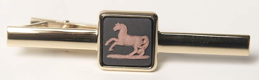 Jasperware Jewelry Goldplate Tie Bar by Wedgwood-1