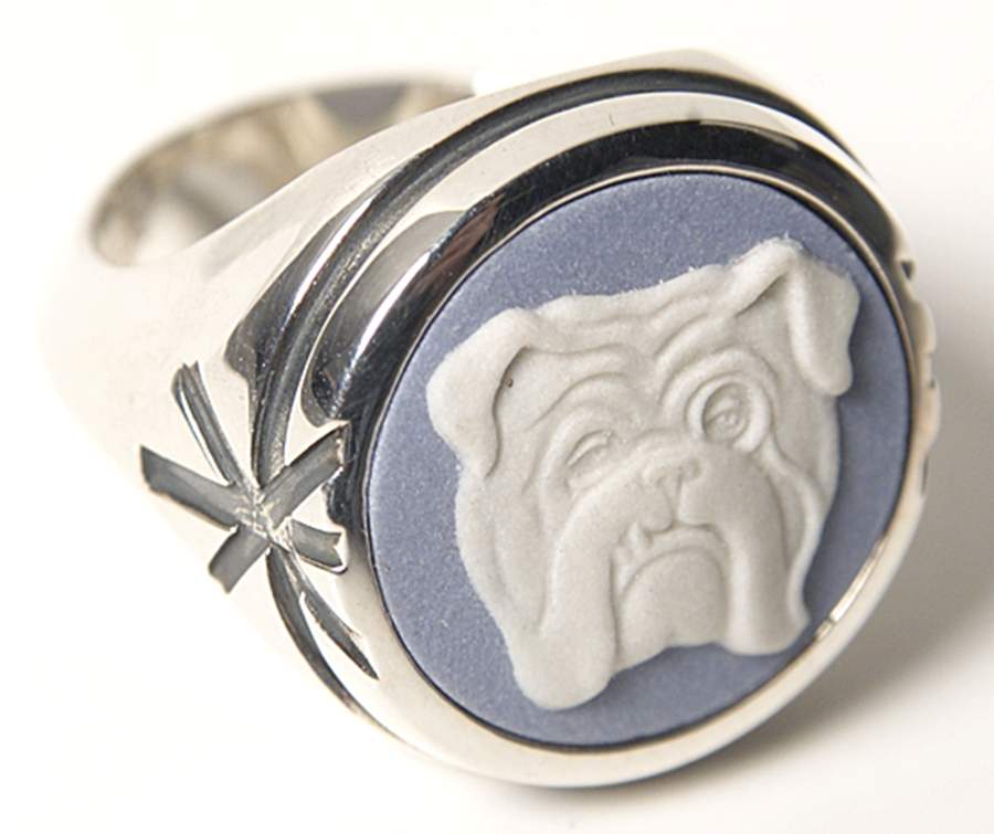 Jasperware Jewelry Sterling Ring (Size 5) by Wedgwood-1