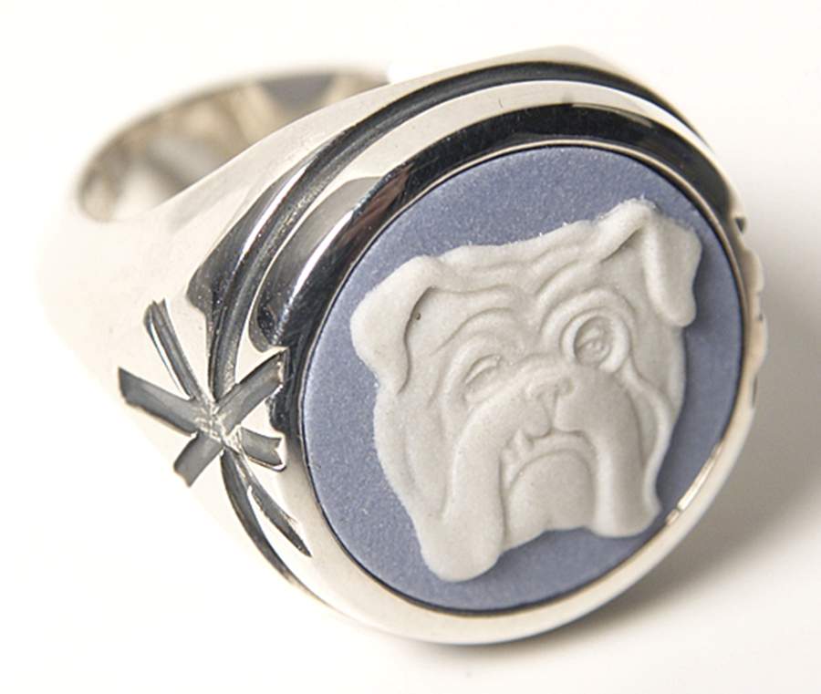 Jasperware Jewelry Sterling Ring (Size 6 1/2) by Wedgwood-1