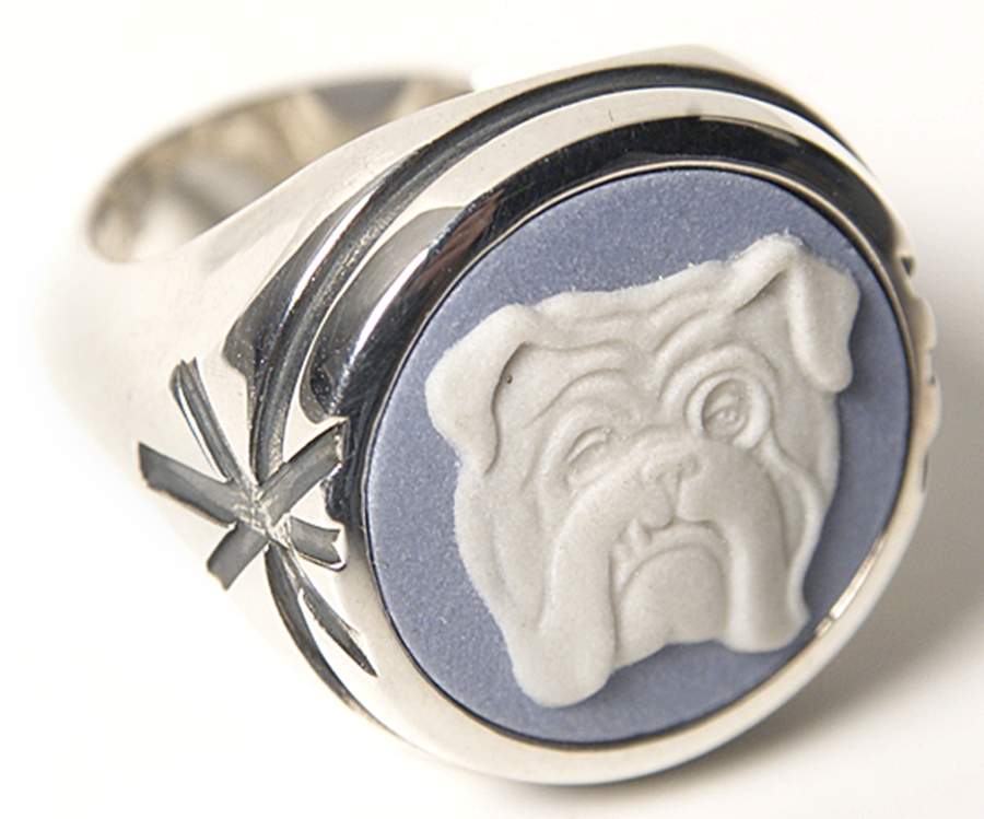 Jasperware Jewelry Sterling Ring (Size 5 1/2) by Wedgwood-1