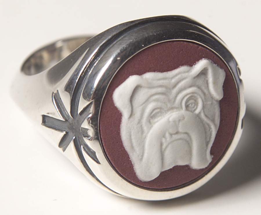 Jasperware Jewelry (Size 5 1/2) Sterling Ring by Wedgwood-1
