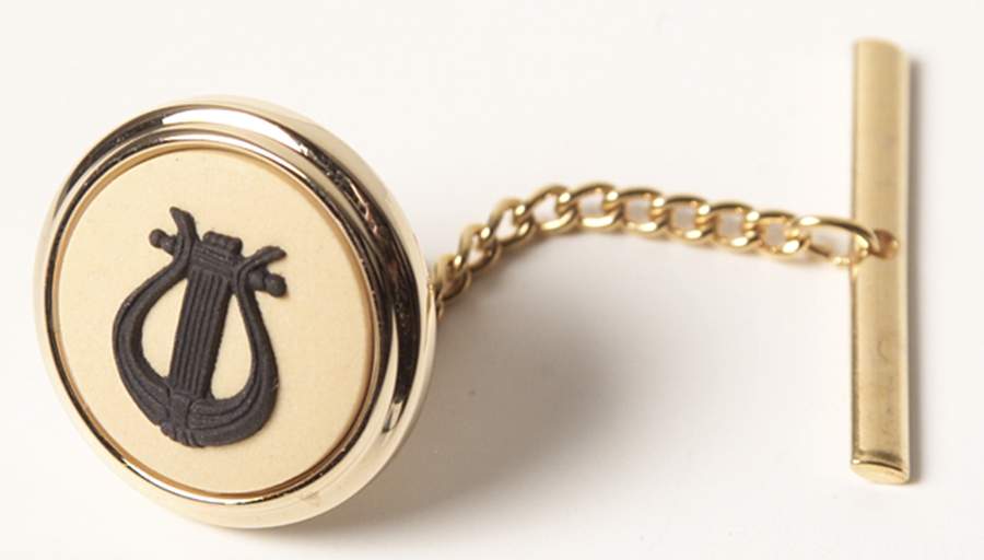 Jasperware Jewelry Goldplate Tie Tack by Wedgwood-1