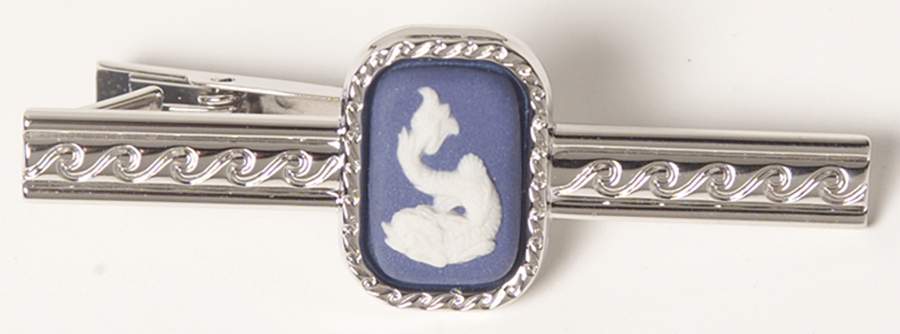 Jasperware Jewelry Rhodium Tie Bar by Wedgwood-1