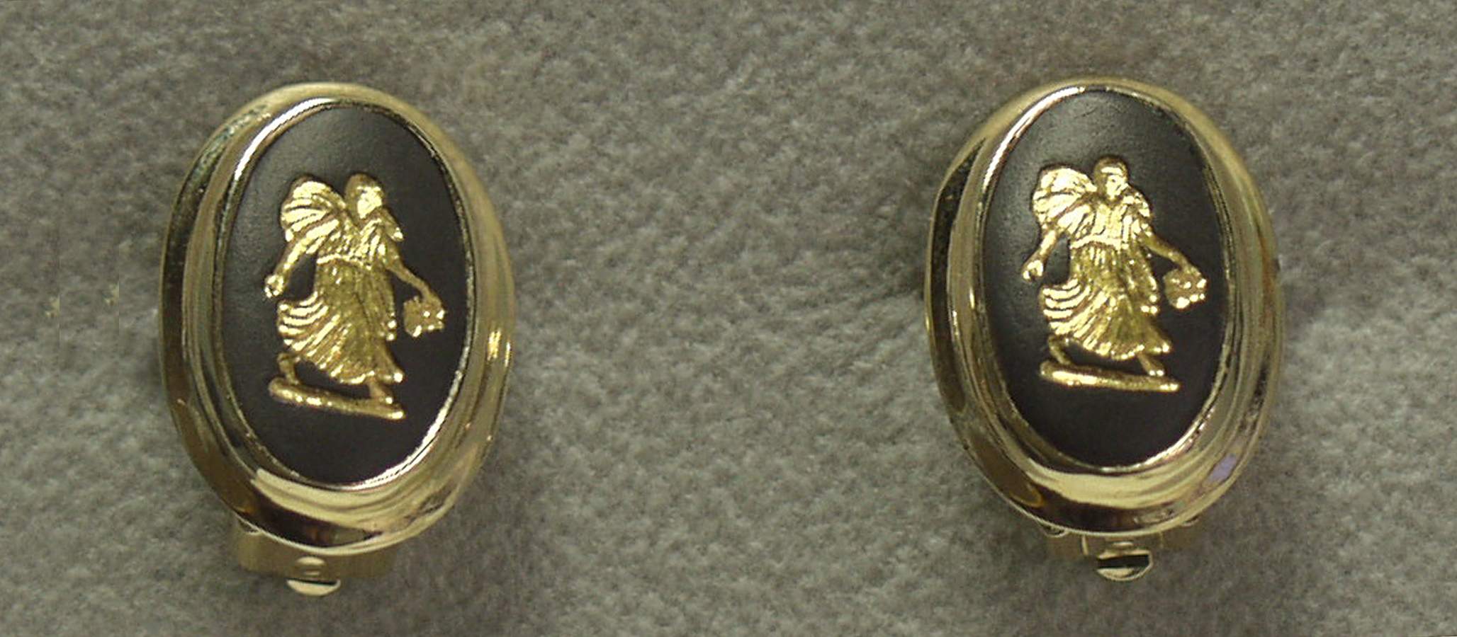 Jasperware Jewelry Earring Pair by Wedgwood-1