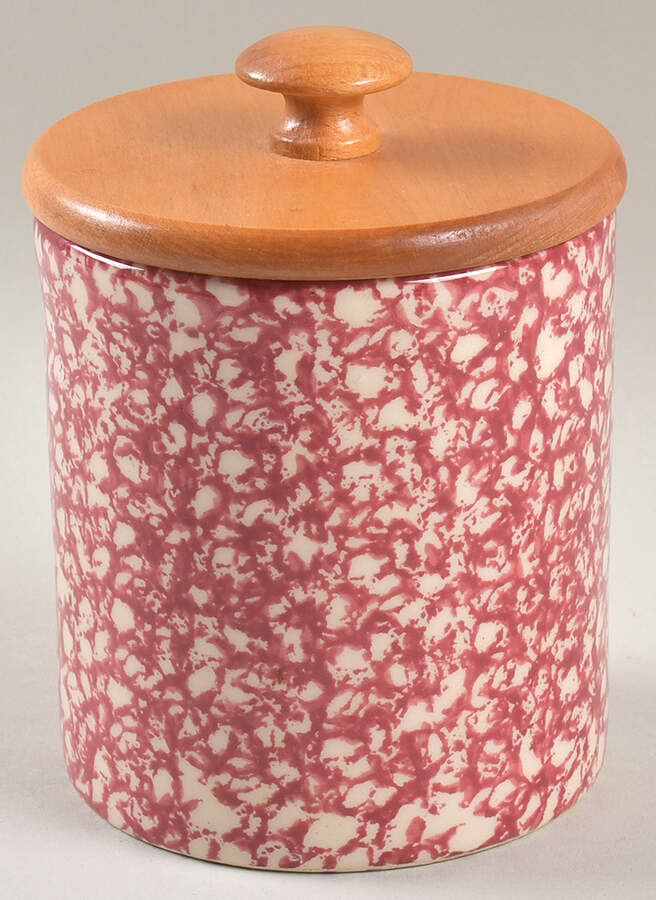 Rose Sponge Small Canister & Wood Lid by Workshop Gerald Henn-1