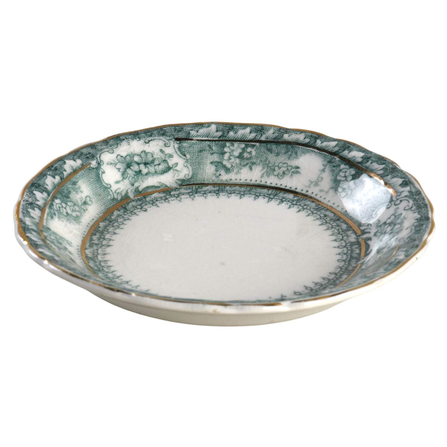 Phoebe Blue Green (No Accents, Gold Trim) Butter Pat by Wedgwood-1