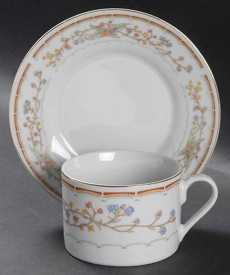 WLO1 Flat Cup & Saucer Set by Wellington (China)-1