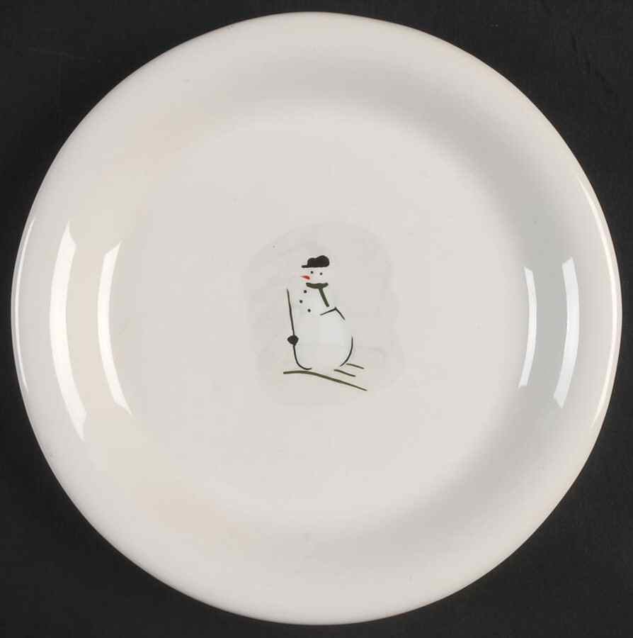 Holiday Snowman Dessert/Pie Plate by Williams-Sonoma-1