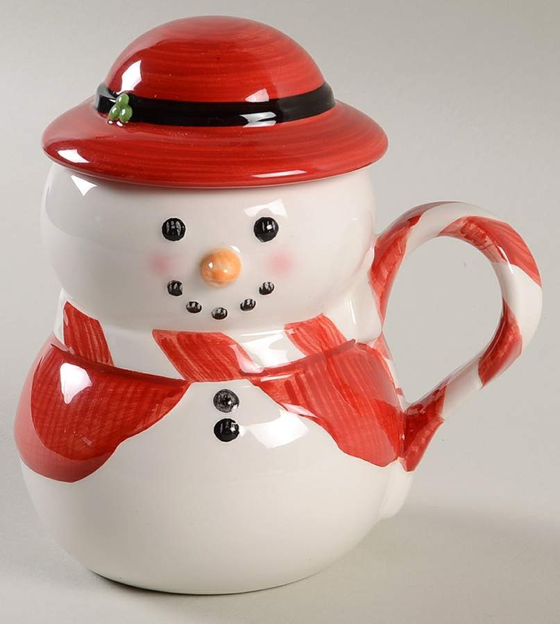 Holiday Snowman Mug & Lid by Williams-Sonoma-1