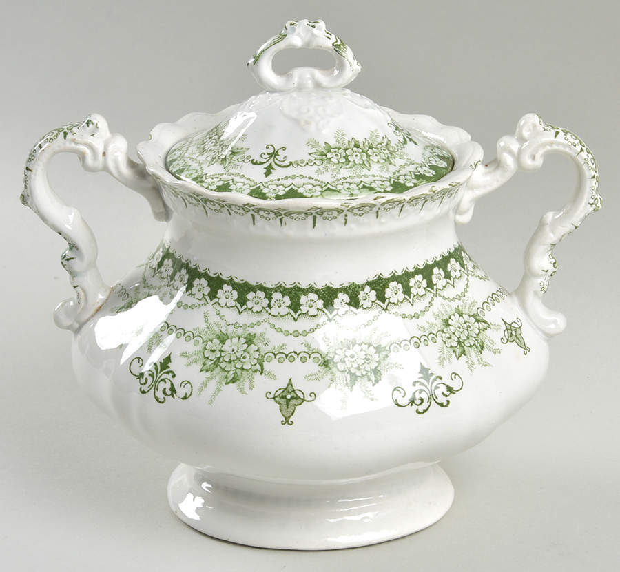 Maltese Sugar Bowl & Lid by JH Weatherby-1