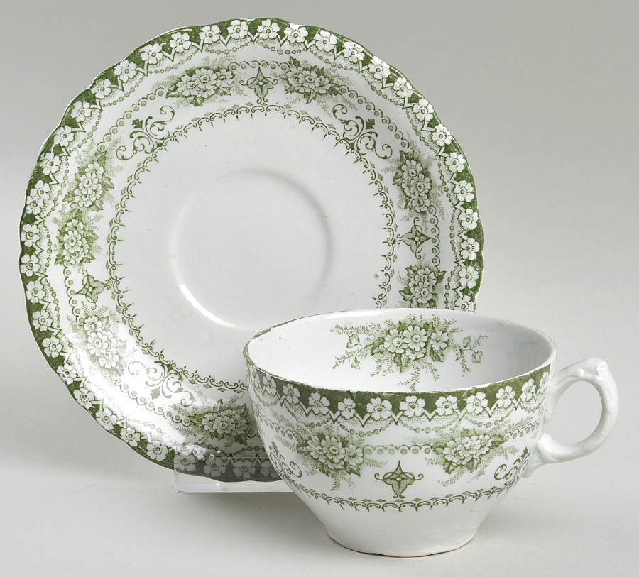 Maltese Flat Cup & Saucer Set by JH Weatherby-1