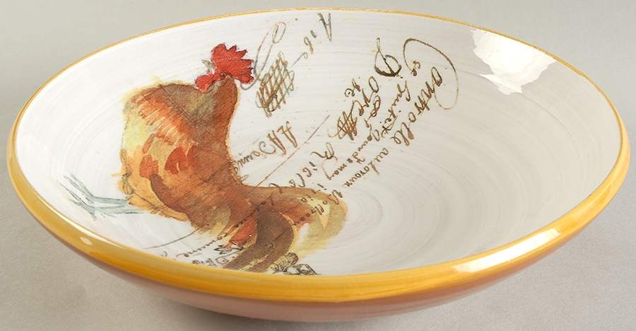 Rooster Script 10" Individual Pasta Bowl by Williams-Sonoma-1