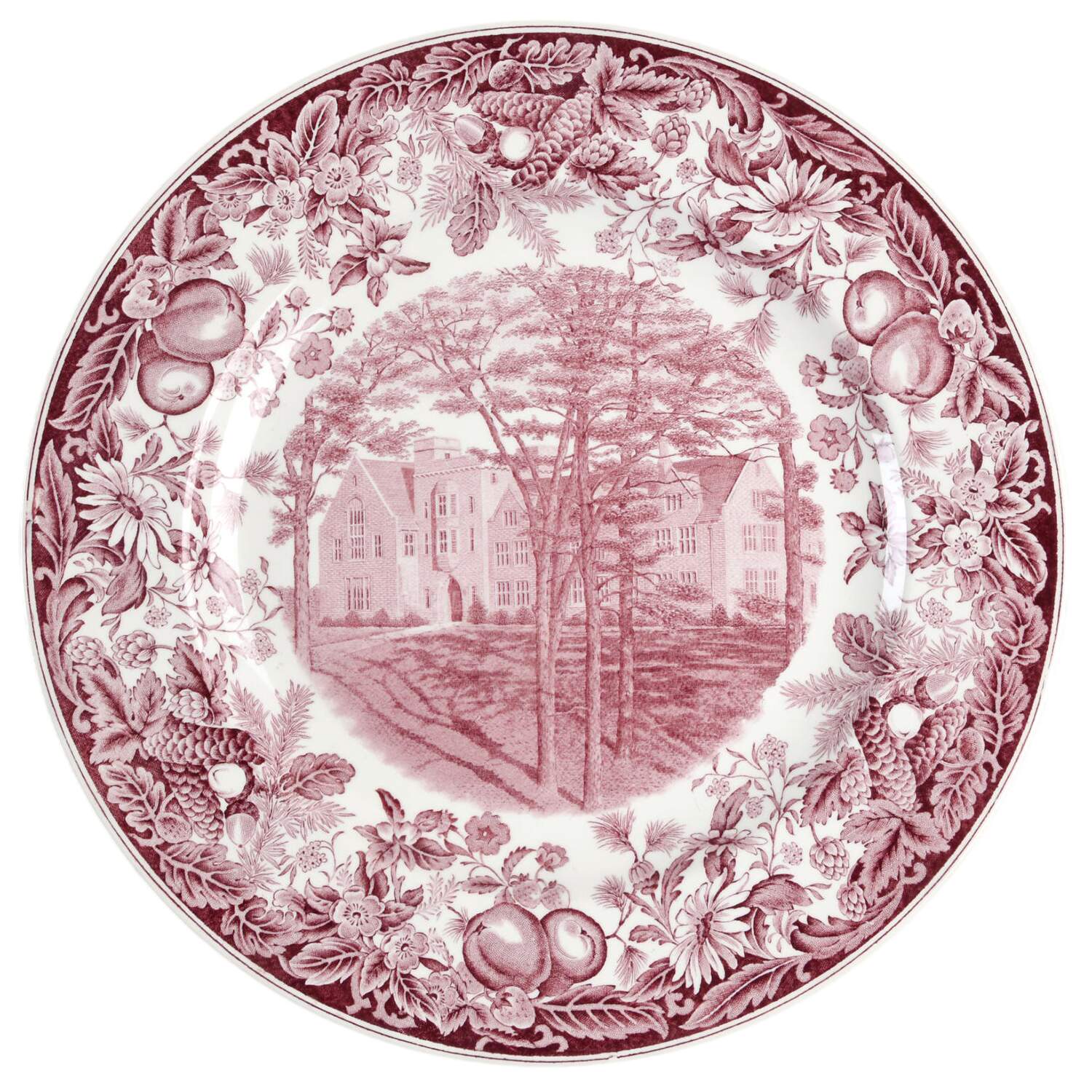 Vassar College Mulberry Dinner Plate by Wedgwood-1