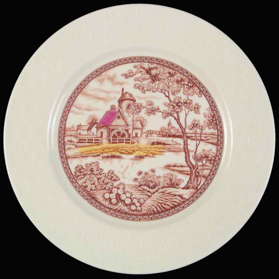 Old Mill Salad Plate by Wales (Japan)-1
