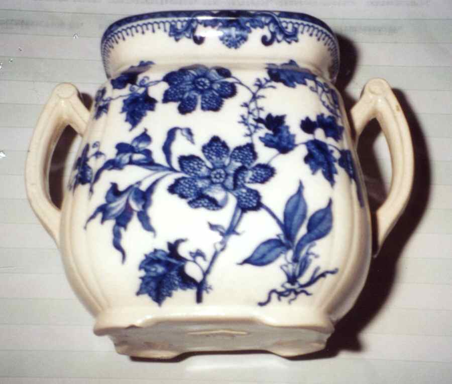 Chinese Plant Sugar Bowl No Lid by J F Wileman-1