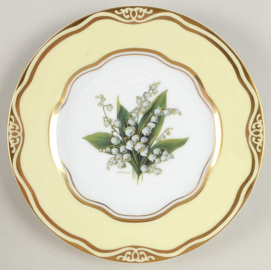 Flowers of the First Lady Collection Salad/Dessert Plate by Woodmere-1