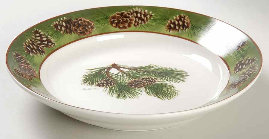 Pinecone Rim Rim Soup Bowl by Wild Wings-1