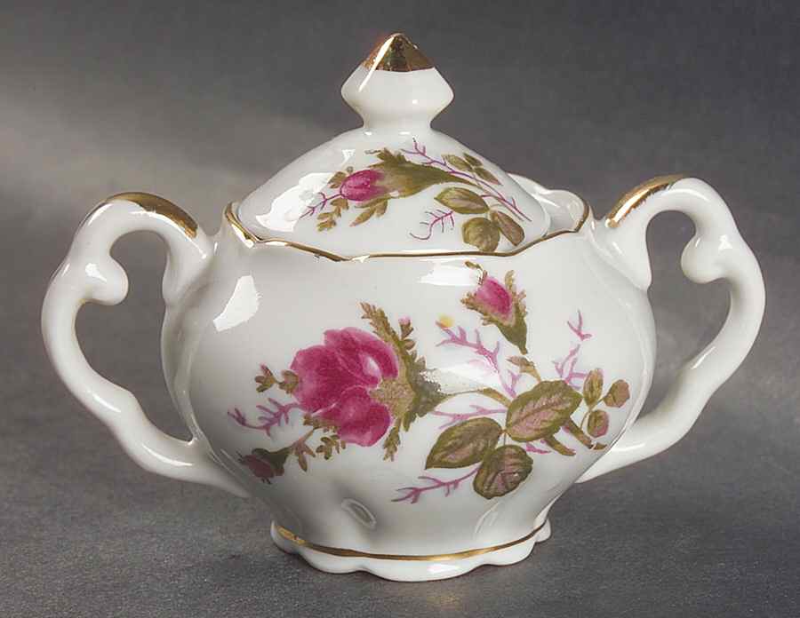 WAJ6 Mini Sugar Bowl & Lid by Wales (Japan)-1