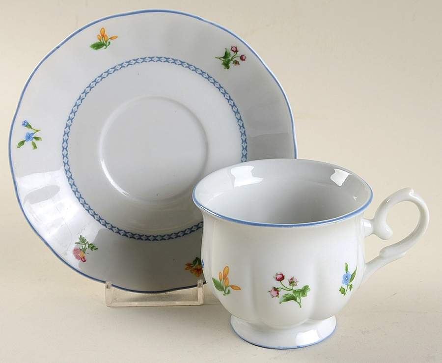 Blair Garden Footed Cup & Saucer Set by Williamsburg-1
