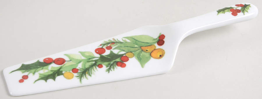 Holiday Jubilee Solid Ceramic Pie/Cake Server by Williamsburg-1