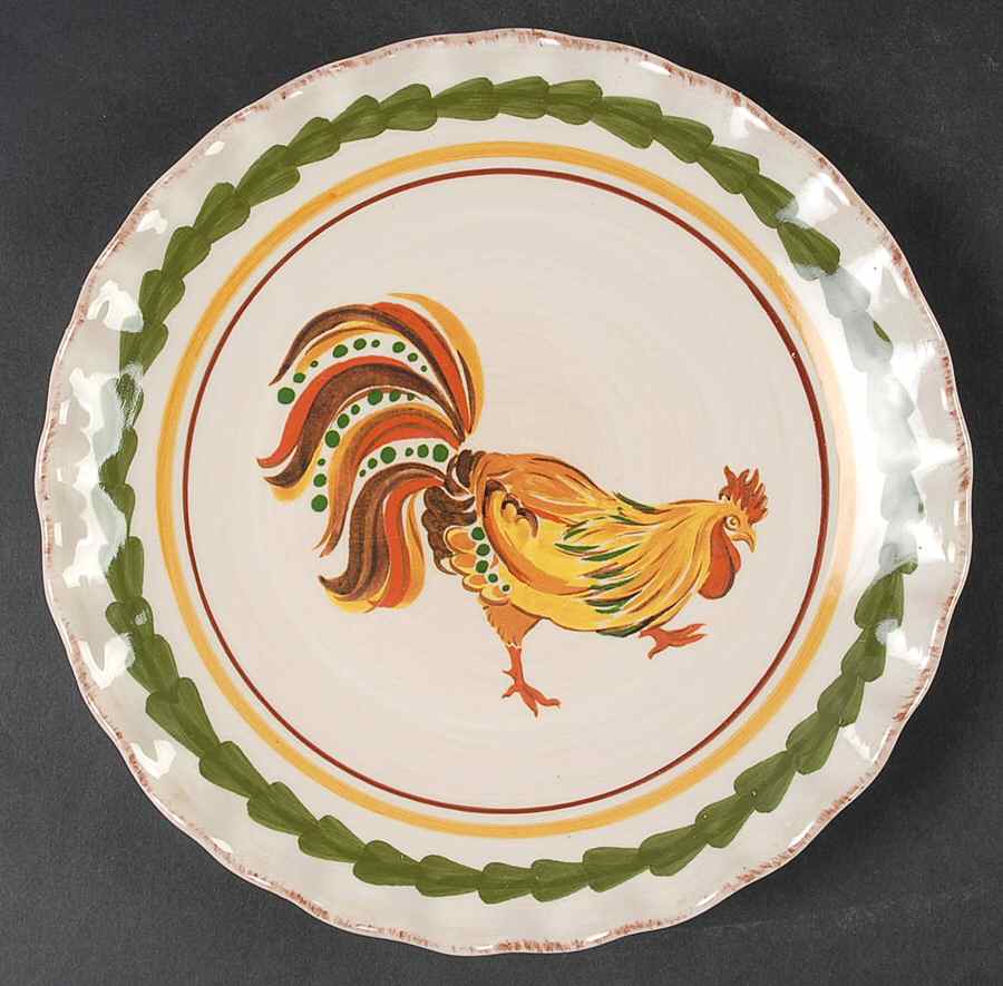 Tuscan Rooster Salad Plate by Williams-Sonoma-1