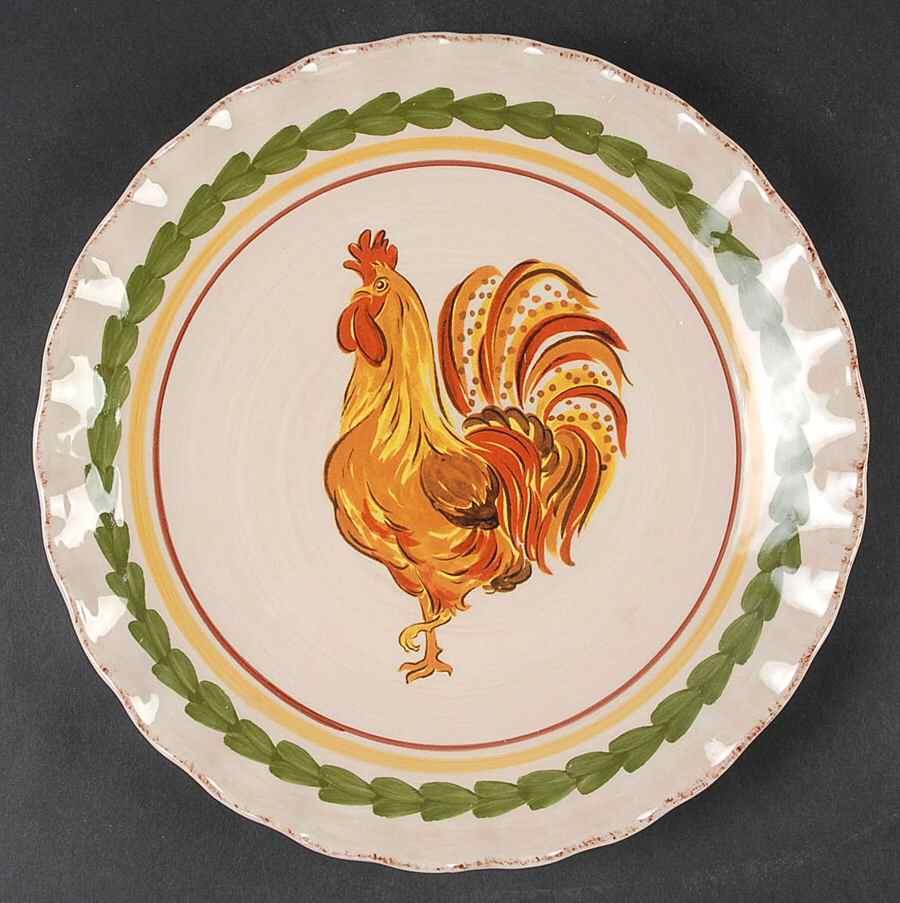 Tuscan Rooster Salad Plate by Williams-Sonoma-1
