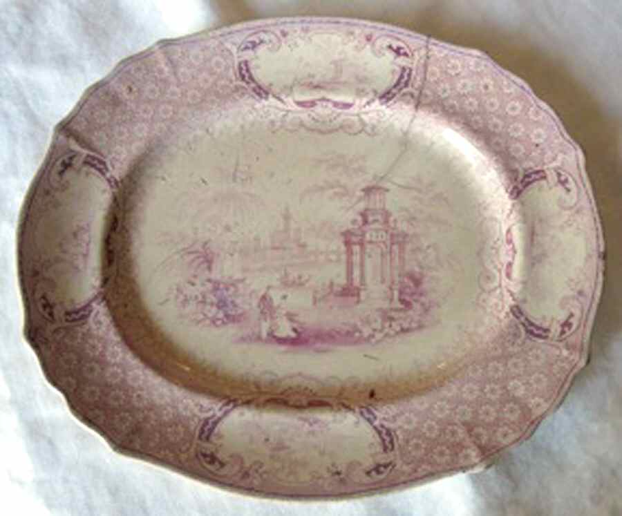 W1L1 12" Oval Serving Platter by W L & Co-1