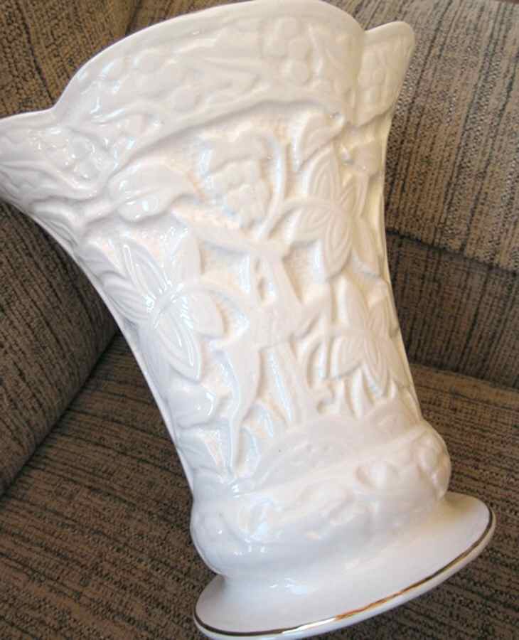 Irish Deer 8" Oval Vase by Waterford Parian-1