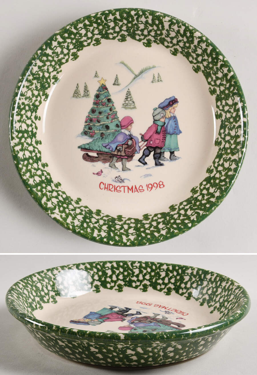 Green Sponge 9" Pie Baking Plate by Workshop Gerald Henn-1