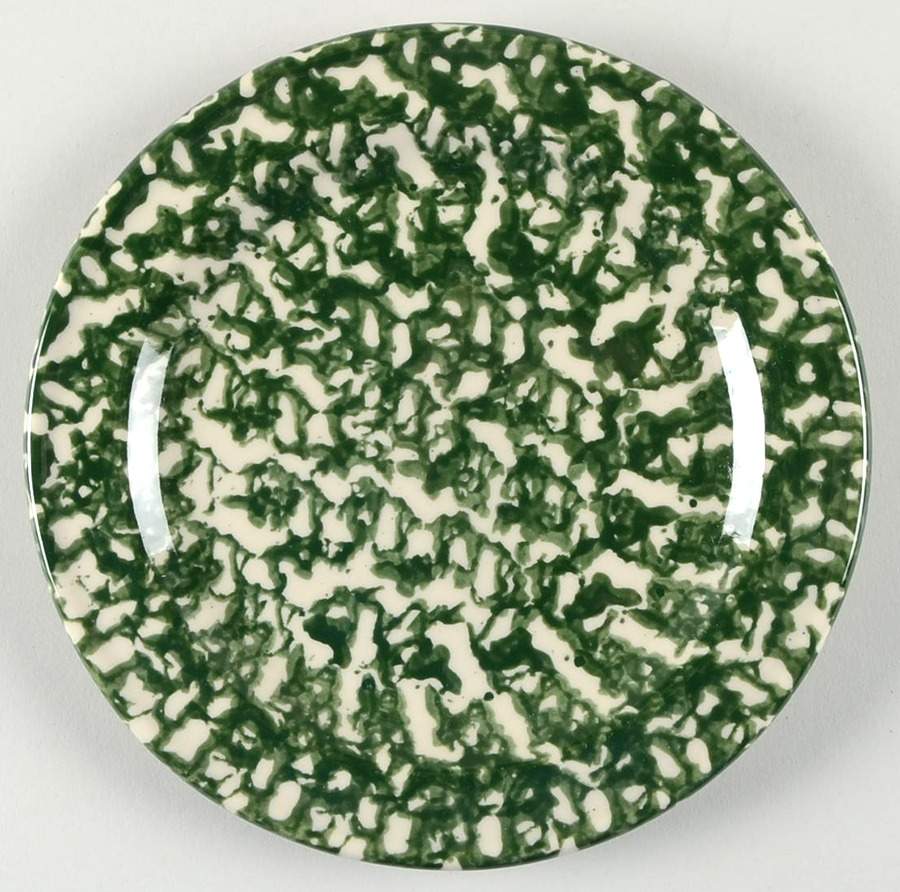 Green Sponge Salad Plate by Workshop Gerald Henn-1