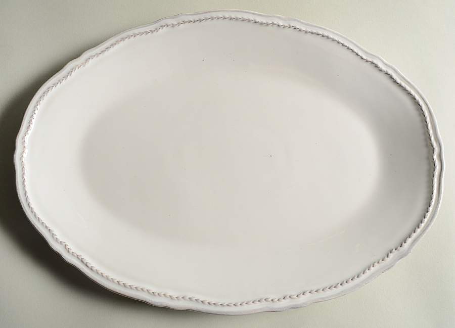 Riverstone 14" Oval Serving Platter by Willow House-1