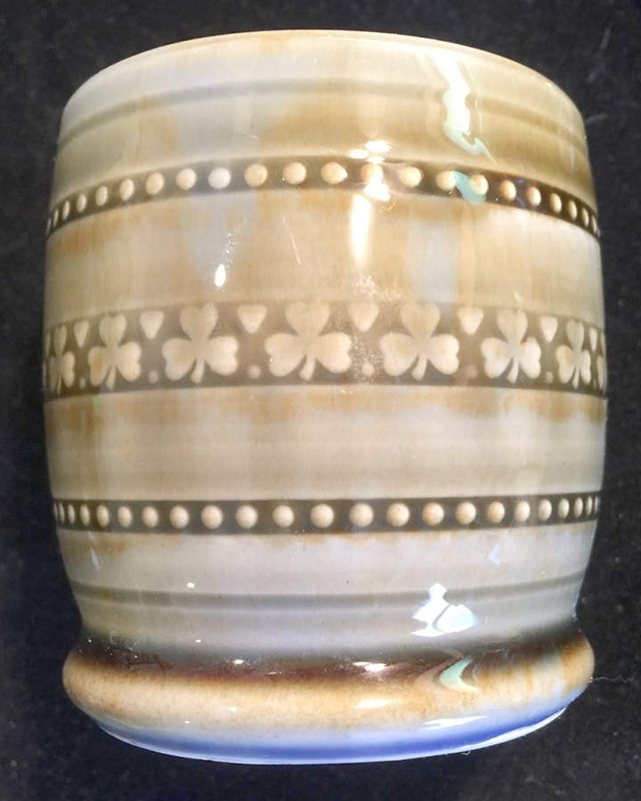 Shamrock Sugar Bowl No Lid by Wade (Ireland)-1