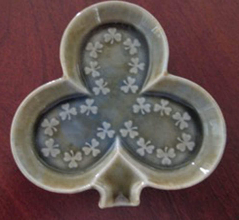 Shamrock Small Ashtray by Wade (Ireland)-1