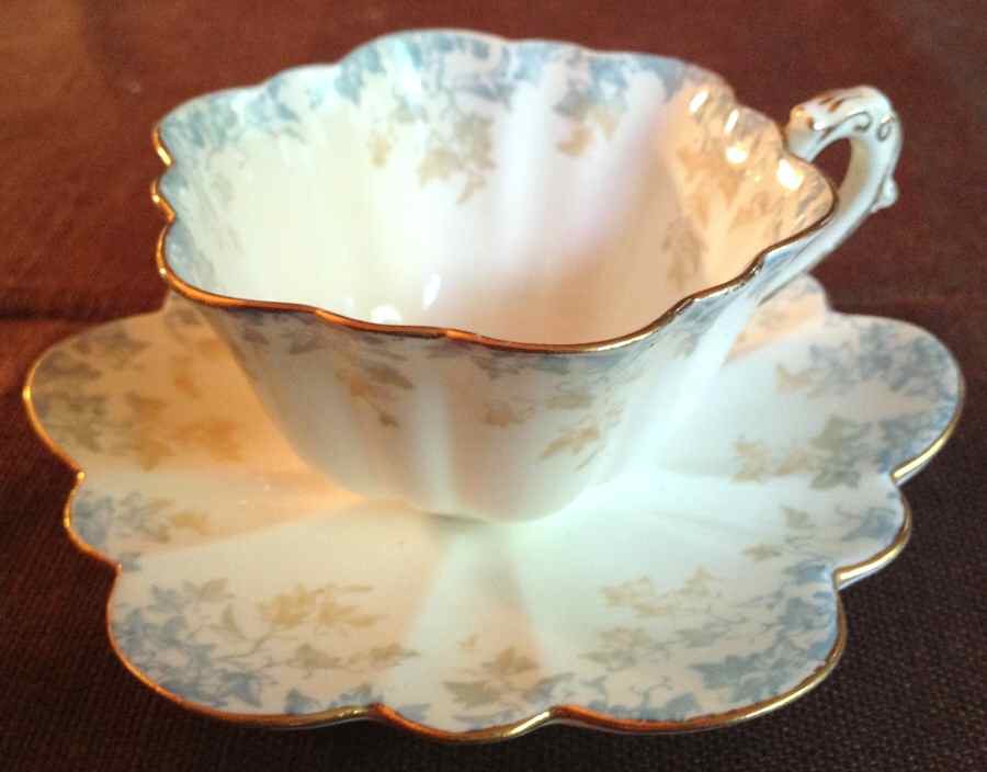 5045 Flat Cup & Saucer Set by J F Wileman-1
