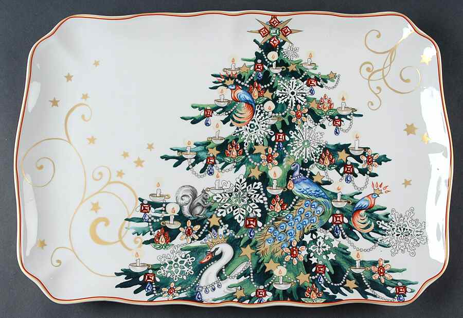 Christmas Tree 18" Rectangular Serving Platter by Williams-Sonoma-1