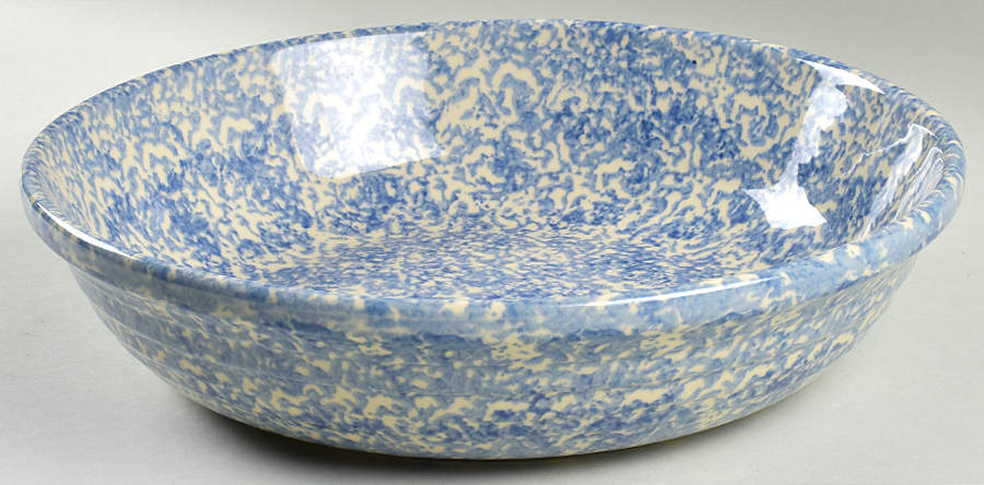 Blue Sponge 13" Pasta Serving Bowl by Workshop Gerald Henn-1