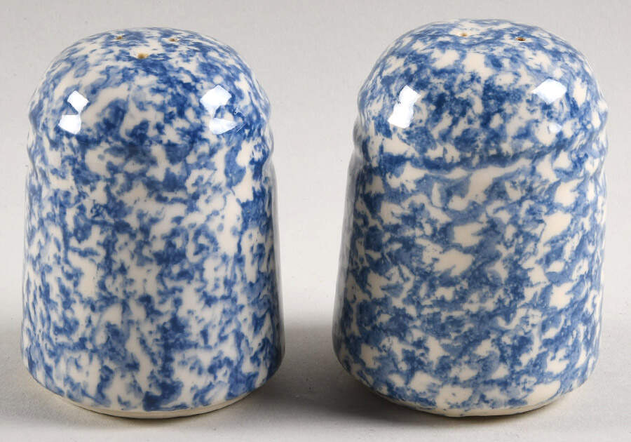 Blue Sponge Salt & Pepper Set by Workshop Gerald Henn-1