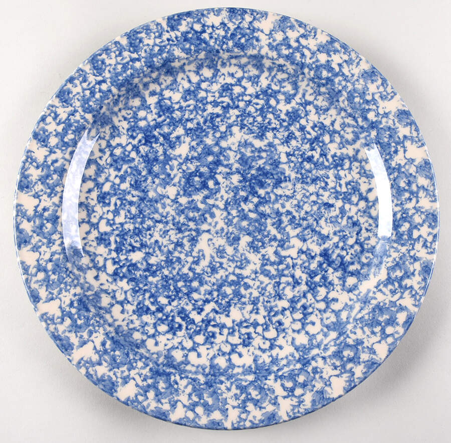 Blue Sponge 12" Chop Plate (Round Platter) by Workshop Gerald Henn-1