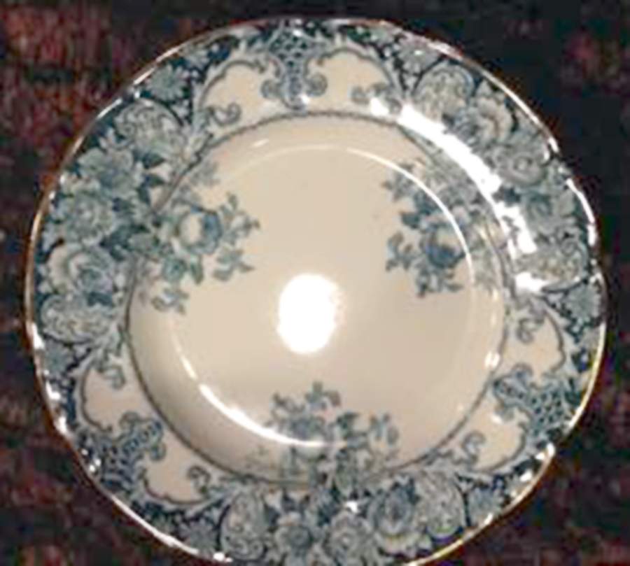 Belmont Blue Dinner Plate by JH Weatherby-1