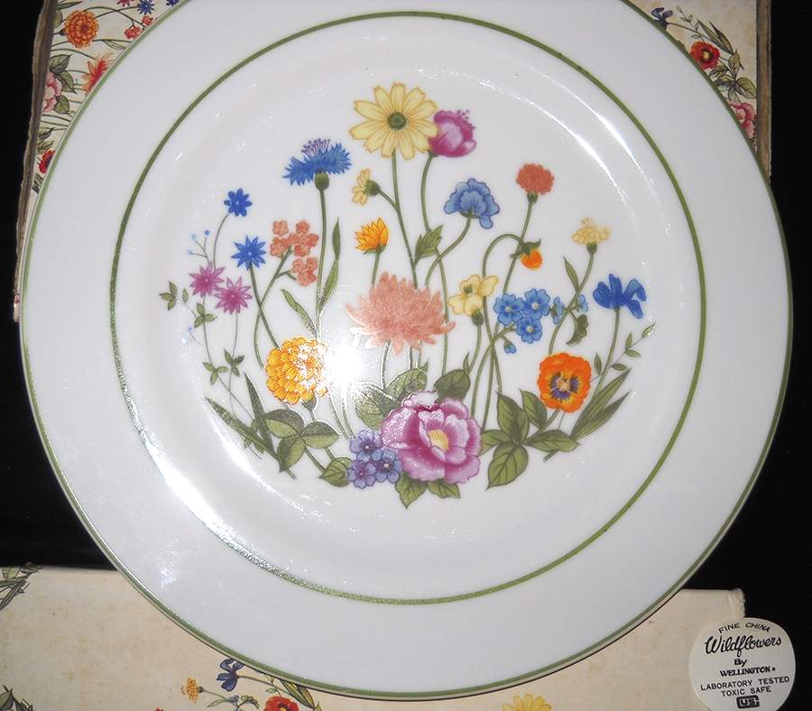 Wildflowers Dinner Plate by Wellington (Japan)-1