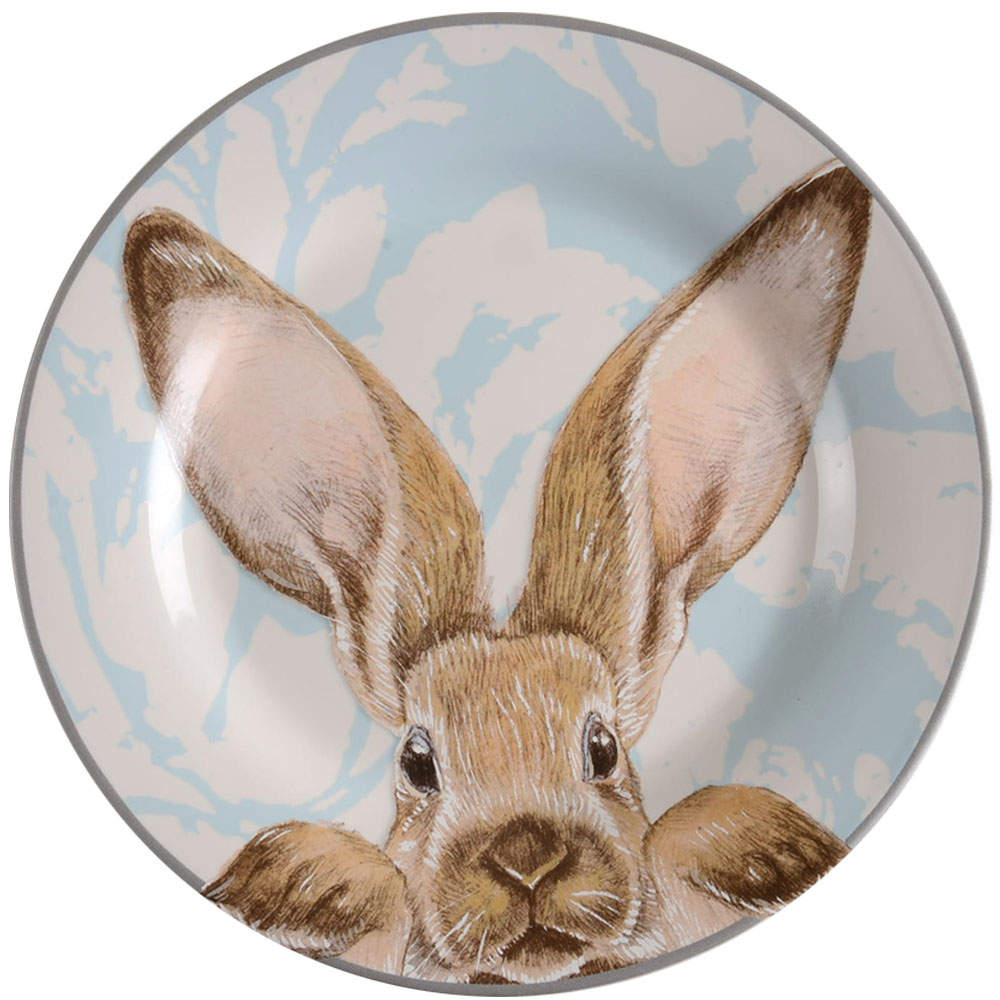 Damask Easter Bunny Salad Plate by Williams-Sonoma-1