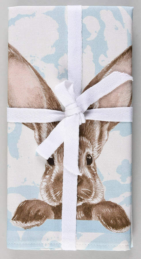 Damask Easter Bunny Cloth Napkin - Set of 4 by Williams-Sonoma-1