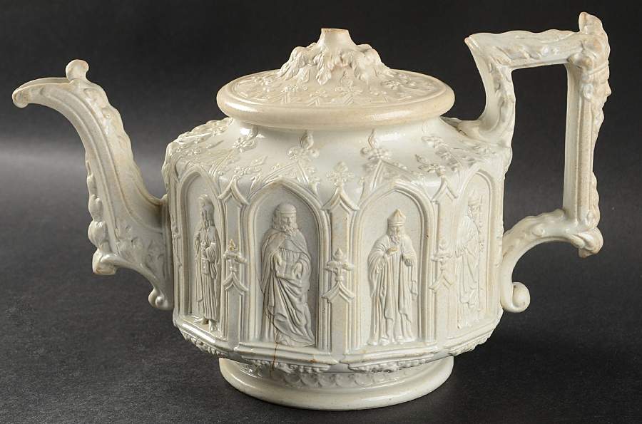 Apostle Teapot & Lid by Charles Meigh & Sons-1