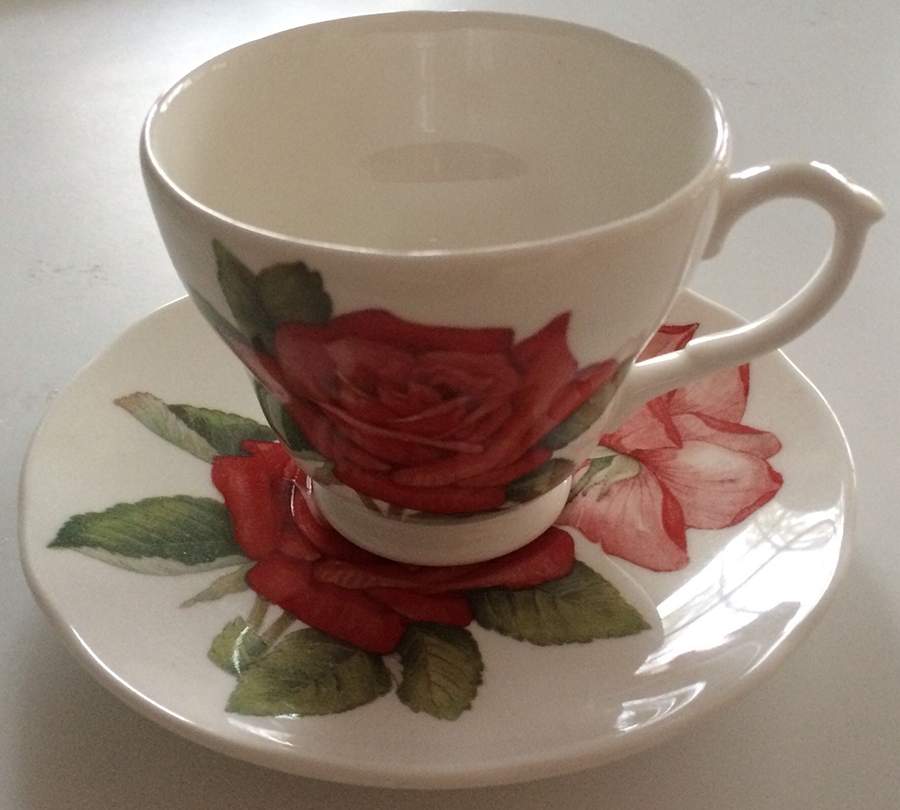 WHQ3 Footed Cup & Saucer Set by Whittard of Chelsea-1