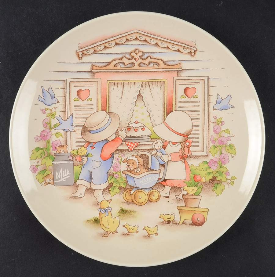 Country Kids Dessert/Pie Plate by Watkins-1