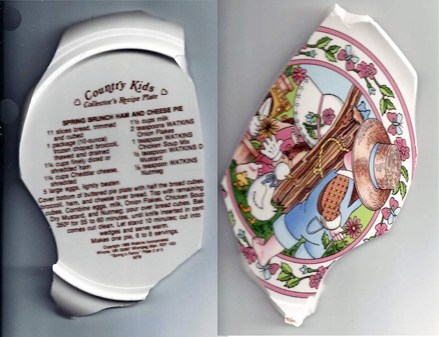 Country Kids Pie Serving Plate by Watkins-1