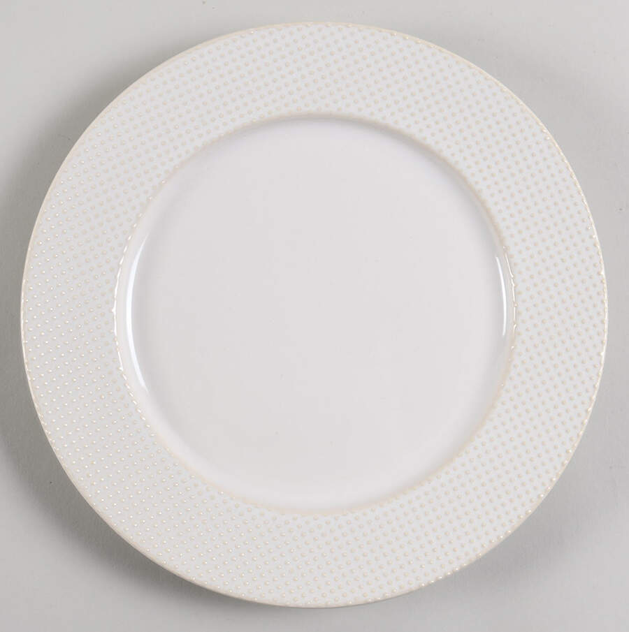 Textured White Dinner Plate by West Elm-1