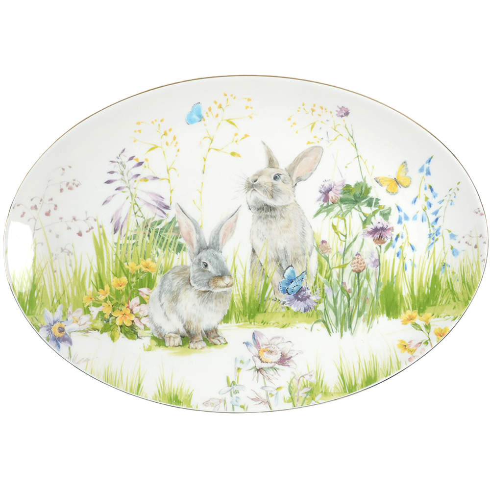 Floral Meadow 18" Oval Serving Platter by Williams-Sonoma-1